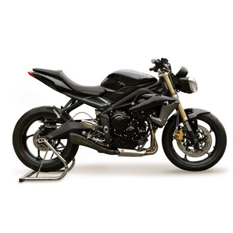 Moto výfuk HP Corse HYDROFORM BLACK Triumph STREET TRIPLE 675 2013 - 2015