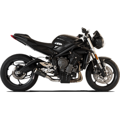 Moto výfuk HP Corse GP07 BLACK Triumph STREET TRIPLE 765 S/R/RS 2017 - 2022