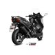 Moto exhaust MIVV YAMAHA T-MAX 530 2017 - OVAL Inox black carbon Cap