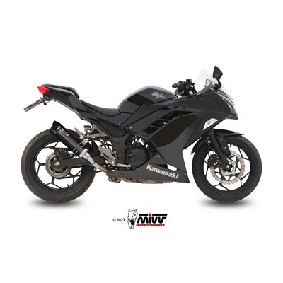 Moto exhaust MIVV GP-C CARBON with carbon cap KAWASAKI NINJA 300 2013  -  2016