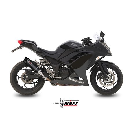 Moto exhaust MIVV GP-C CARBON with carbon cap KAWASAKI NINJA 300 2013  -  2016